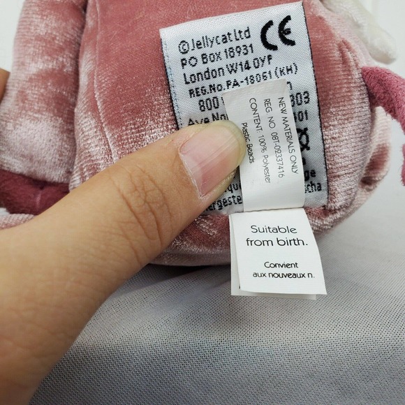 JellyCat 10 inch Piggy Might Fly Plush Crushed Velvet Pig Wings Stuffed Toy - Picture 7 of 10